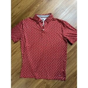 AndersonOrd Shirt Mens L Performance Golf Polo Turtle, Crab, Fish